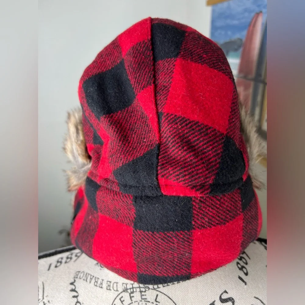 Brand New-KBETHOS Lumberjack Plaid Aviator Trapper Hat